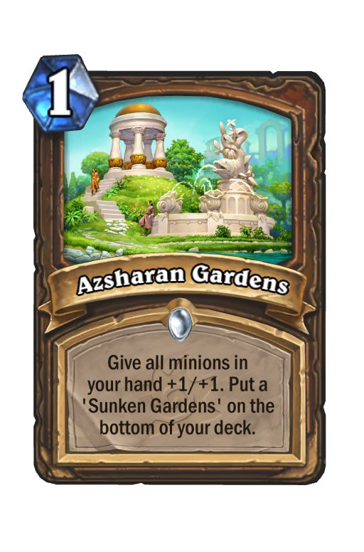 Azsharan Gardens Hearthstone kártya