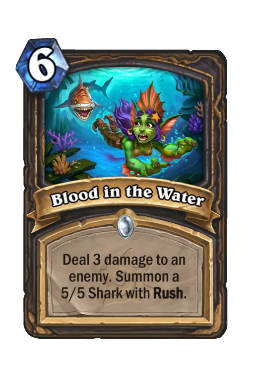 Blood in the Water Hearthstone kártya