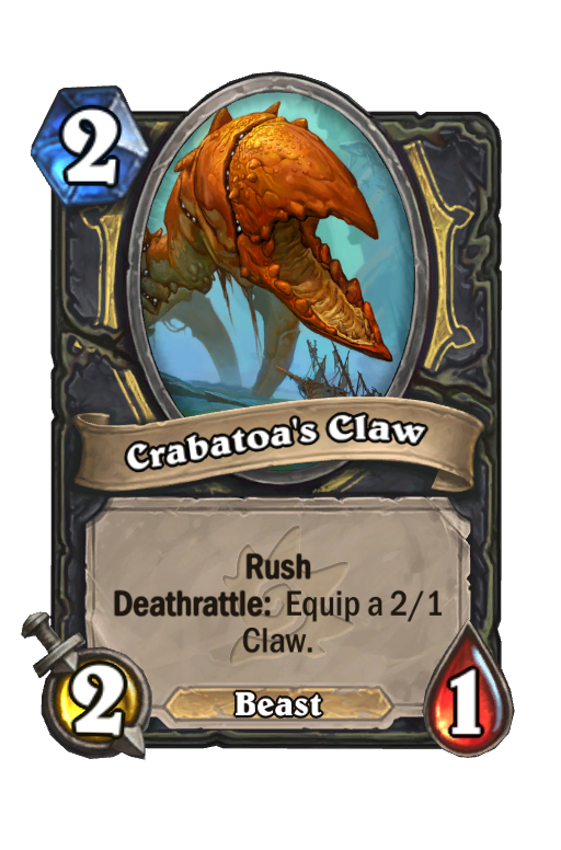 Crabatoa's Claw Hearthstone kártya