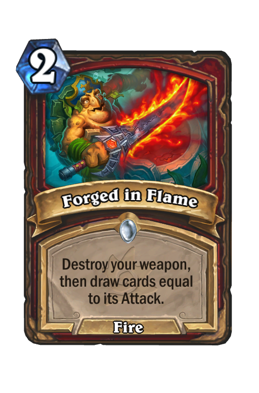 Forged in Flame Hearthstone kártya