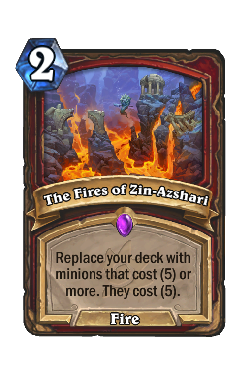 The Fires of Zin-Azshari Hearthstone kártya