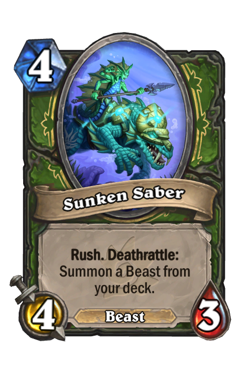 Sunken Saber Hearthstone kártya