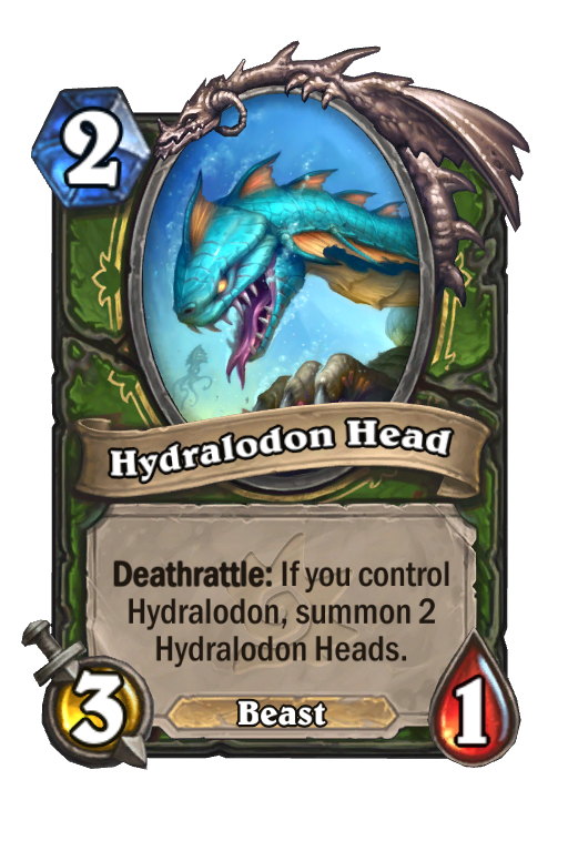 Hydralodon Head Hearthstone kártya