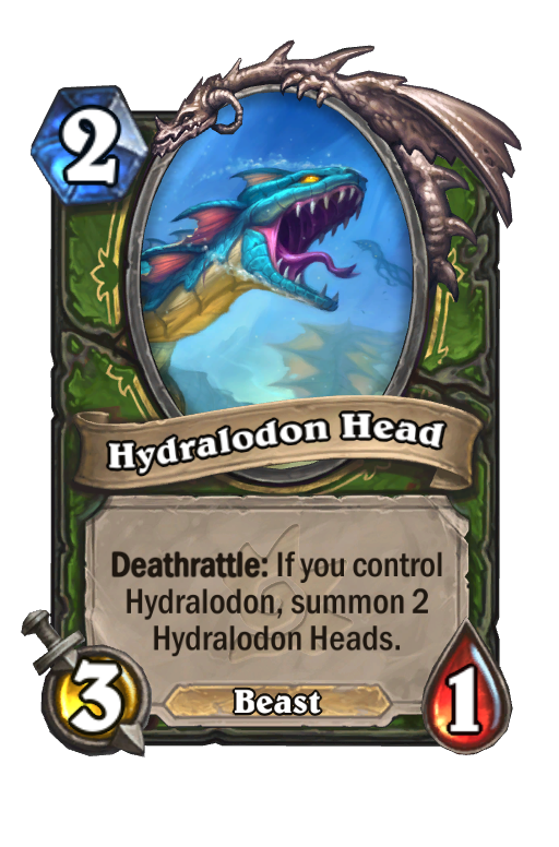 Hydralodon Head Hearthstone kártya