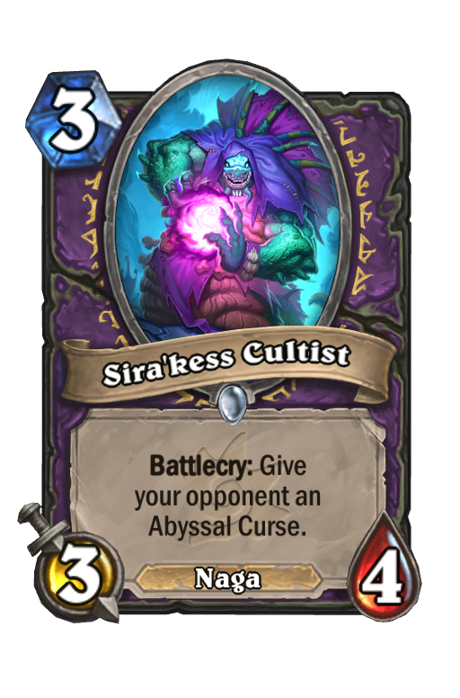 Sira'kess Cultist Hearthstone kártya