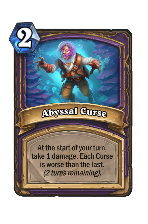 Abyssal Curse Hearthstone kártya