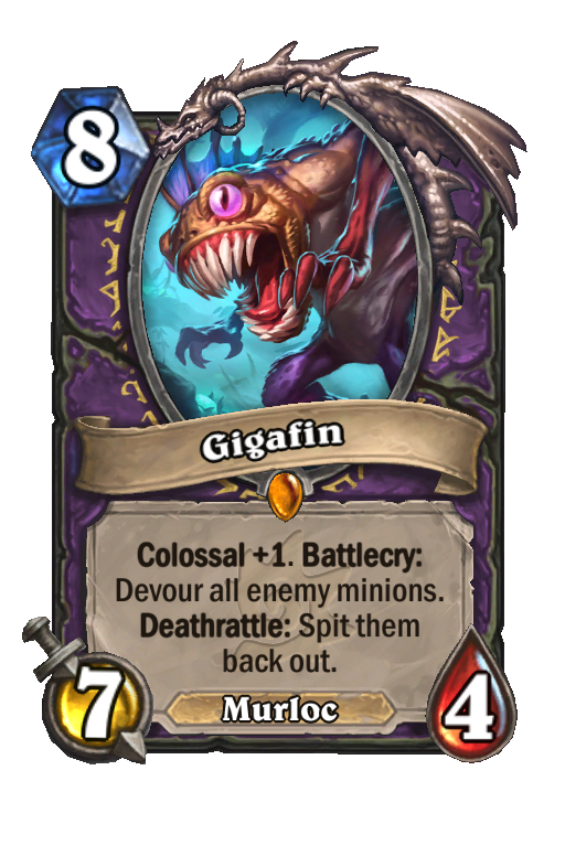 Gigafin Hearthstone kártya