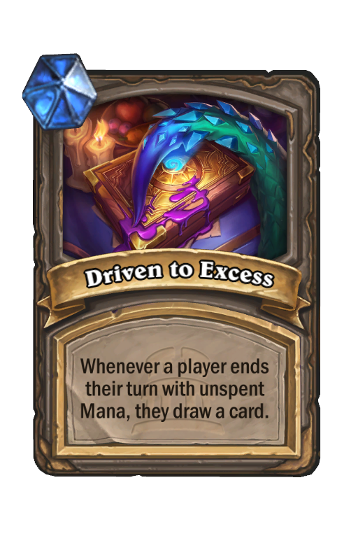 Driven to Excess Hearthstone kártya