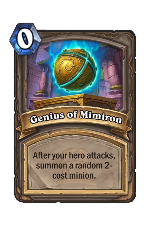 Genius of Mimiron Hearthstone kártya