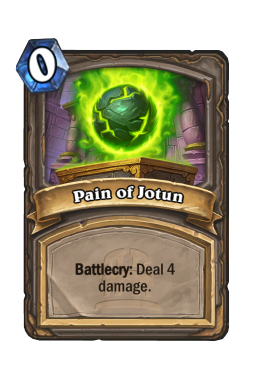 Pain of Jotun Hearthstone kártya