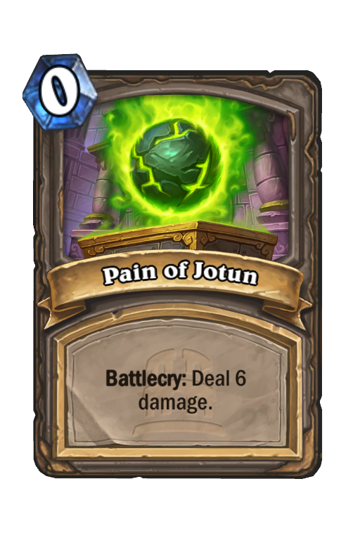 Pain of Jotun Hearthstone kártya