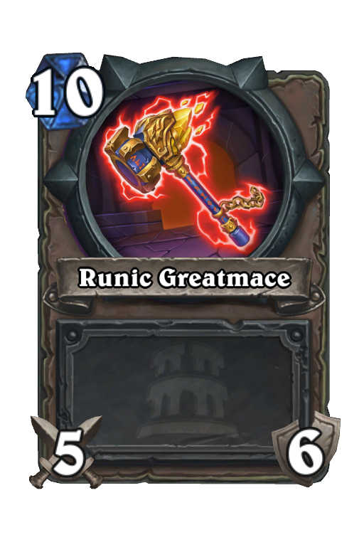Runic Greatmace Hearthstone kártya