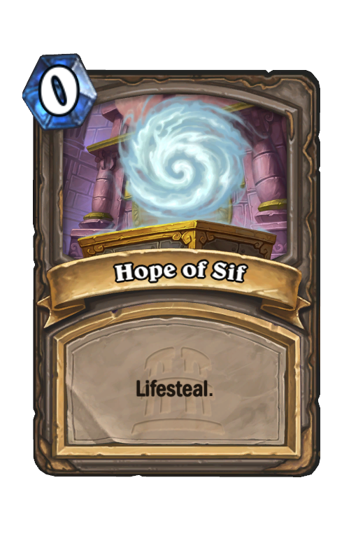 Hope of Sif Hearthstone kártya