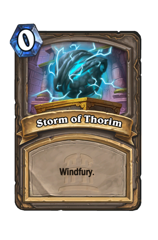 Storm of Thorim Hearthstone kártya