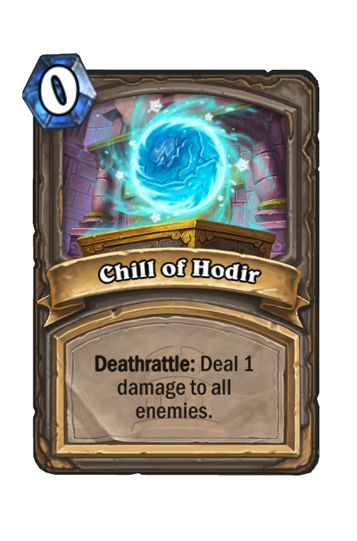 Chill of Hodir Hearthstone kártya
