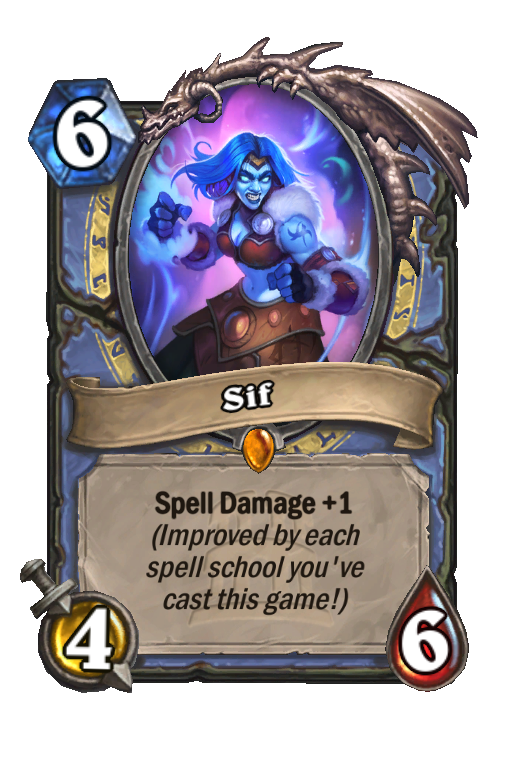 Sif Hearthstone kártya