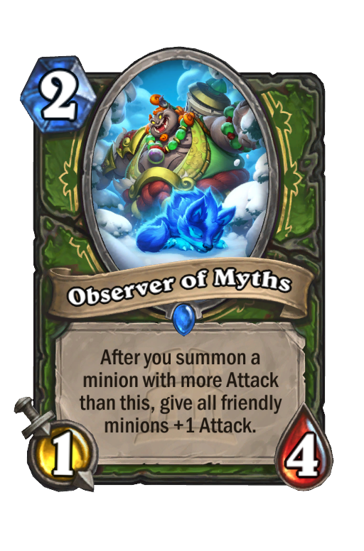Observer of Myths Hearthstone kártya