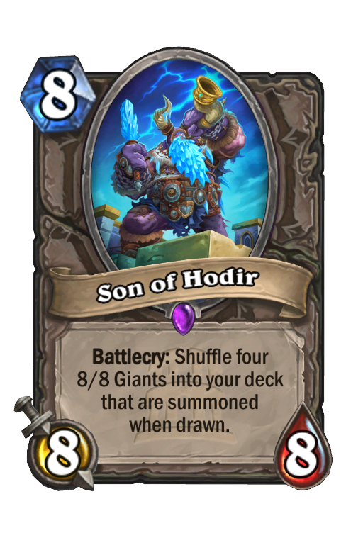 Son of Hodir Hearthstone kártya