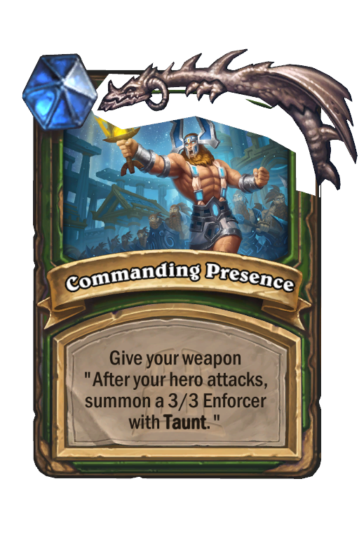 Commanding Presence Hearthstone kártya