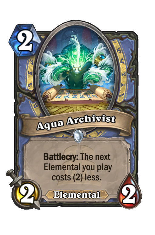 Aqua Archivist Hearthstone kártya