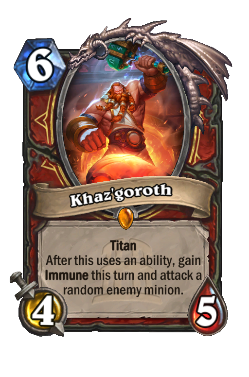 Khaz'goroth Hearthstone kártya