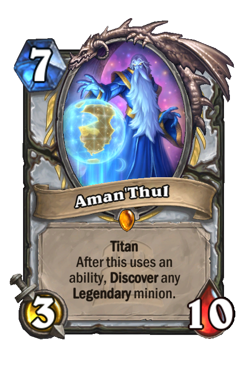 Aman'Thul Hearthstone kártya