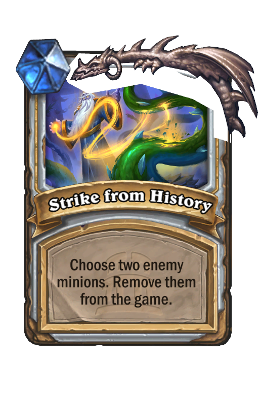 Strike from History Hearthstone kártya