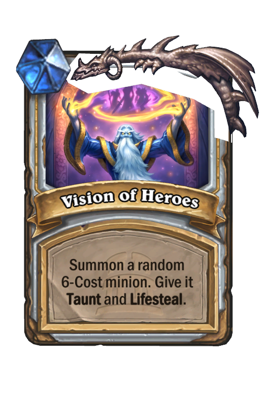 Vision of Heroes Hearthstone kártya