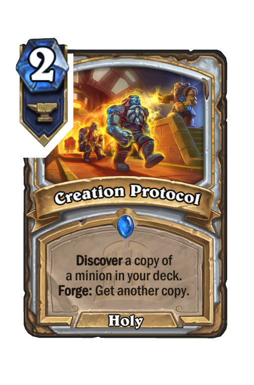 Creation Protocol Hearthstone kártya