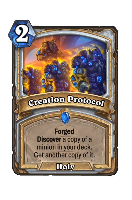 Creation Protocol Hearthstone kártya