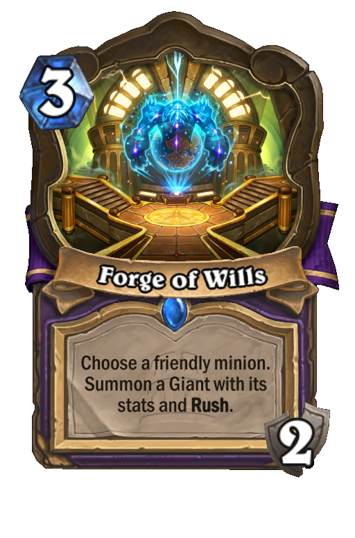 Forge of Wills Hearthstone kártya