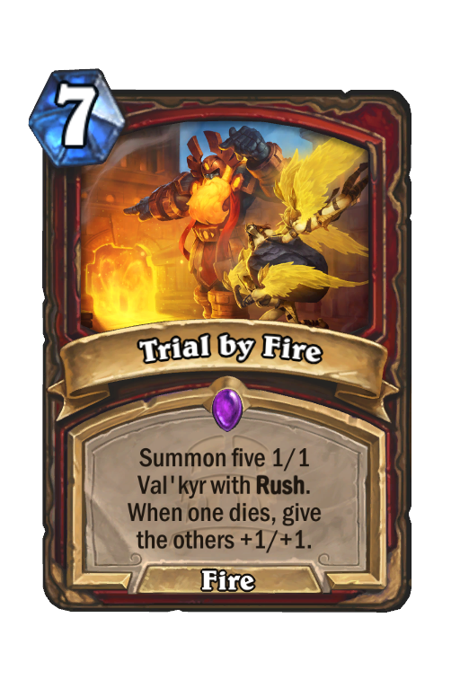 Trial by Fire Hearthstone kártya