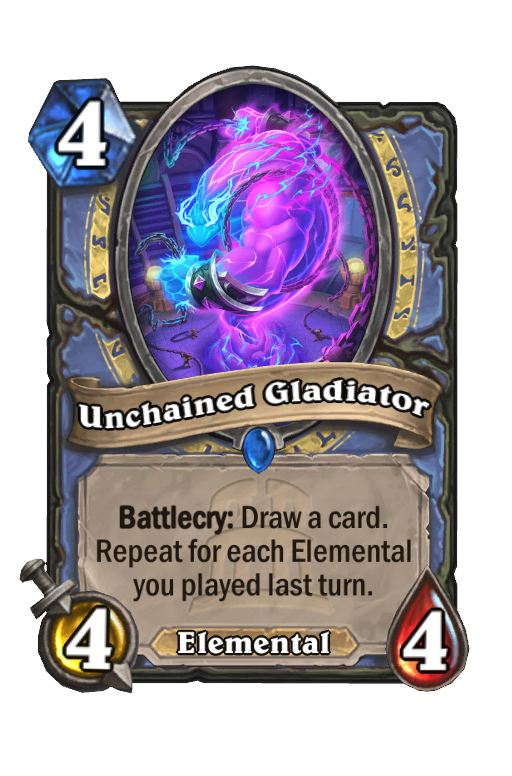 Unchained Gladiator Hearthstone kártya