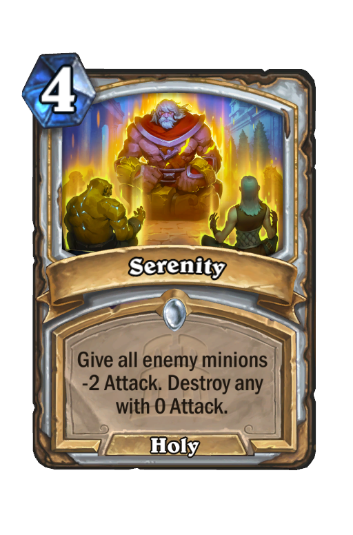 Serenity Hearthstone kártya