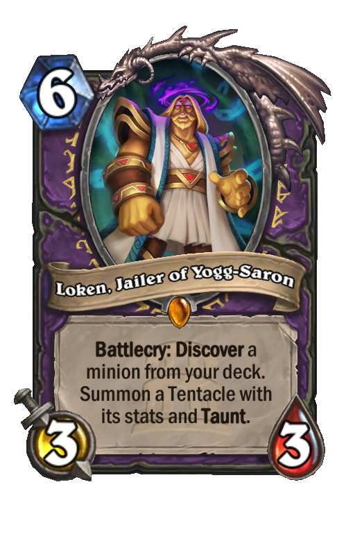 Loken, Jailer of Yogg-Saron Hearthstone kártya