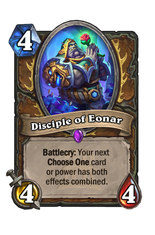 Disciple of Eonar Hearthstone kártya