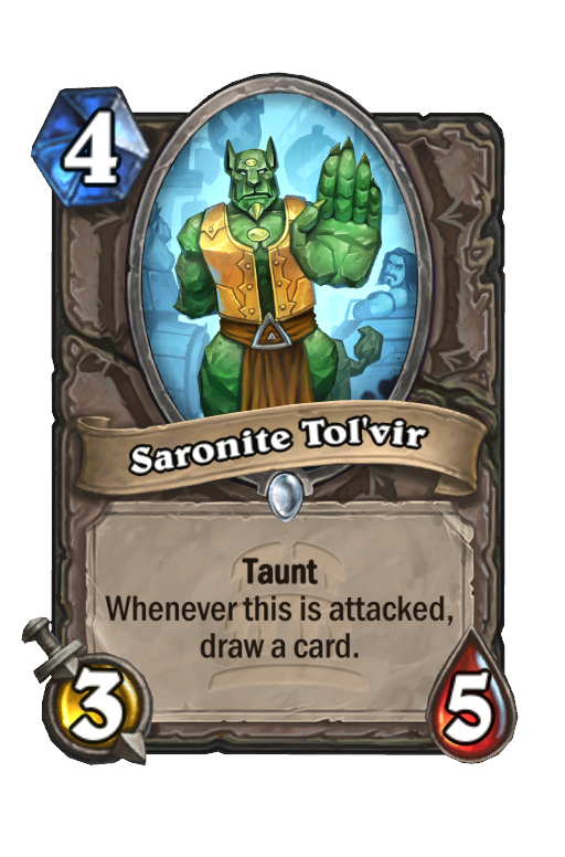 Saronite Tol'vir Hearthstone kártya