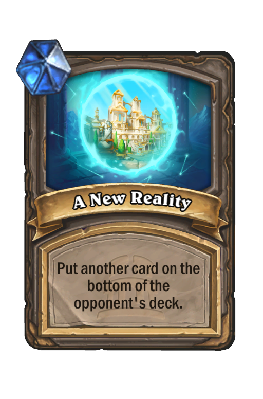 A New Reality Hearthstone kártya