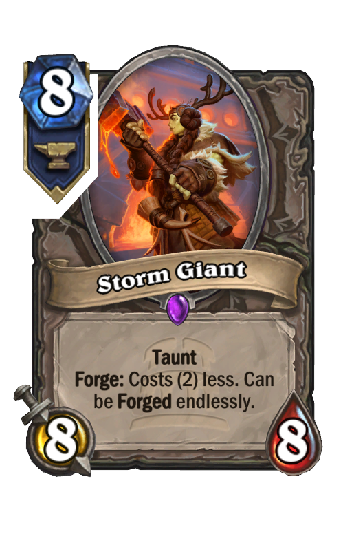 Storm Giant Hearthstone kártya