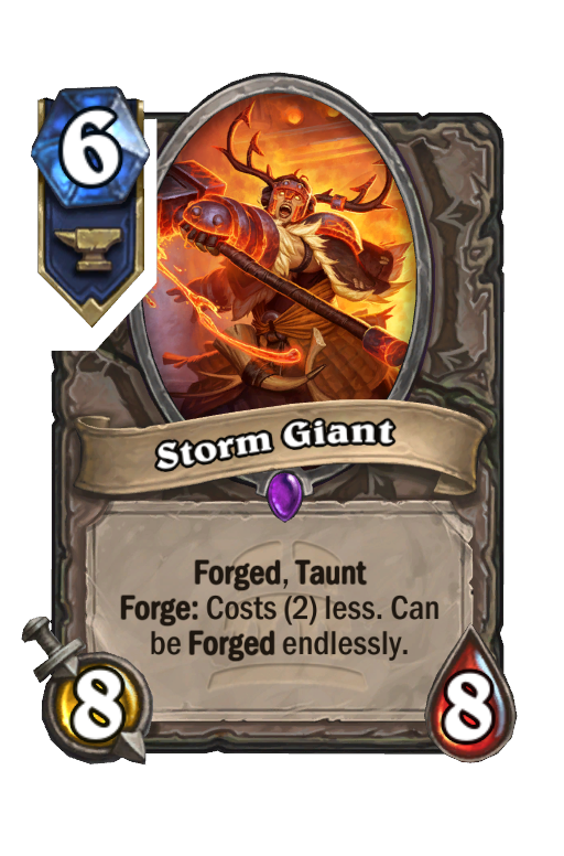 Storm Giant Hearthstone kártya