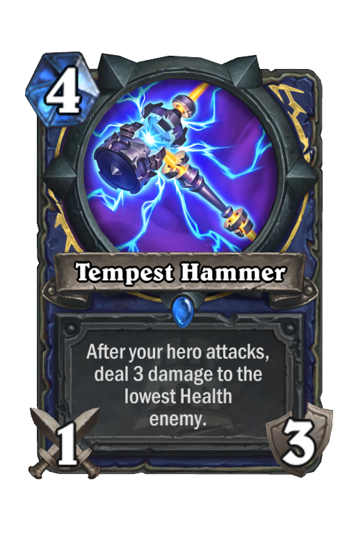 Tempest Hammer Hearthstone kártya
