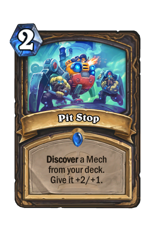Pit Stop Hearthstone kártya