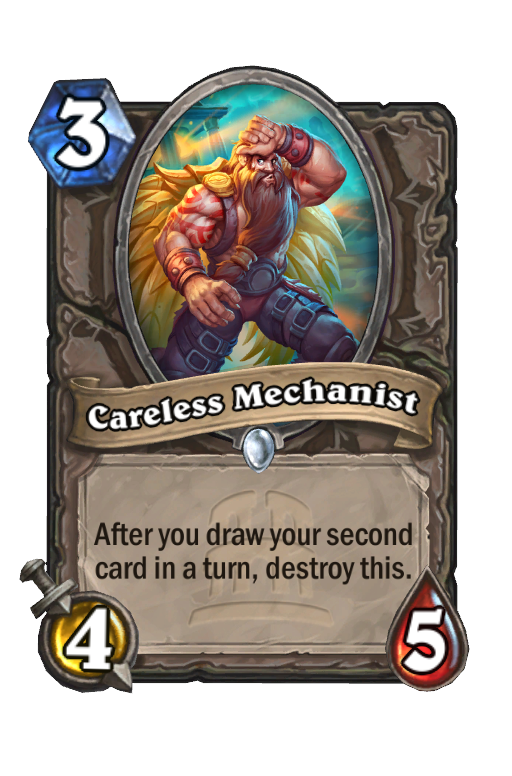 Careless Mechanist Hearthstone kártya