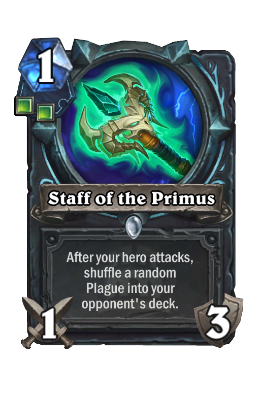 Staff of the Primus Hearthstone kártya