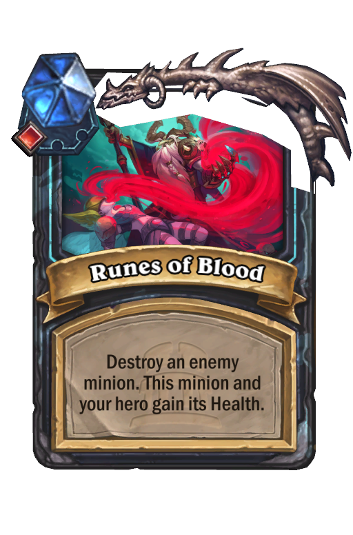 Runes of Blood Hearthstone kártya