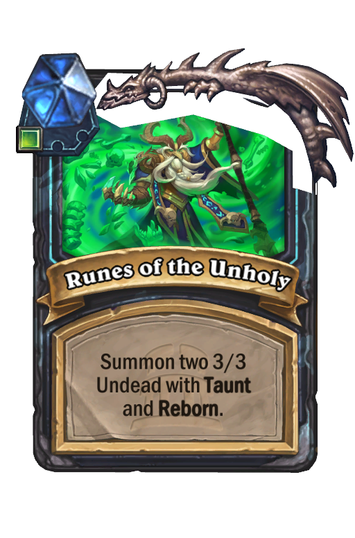 Runes of the Unholy Hearthstone kártya