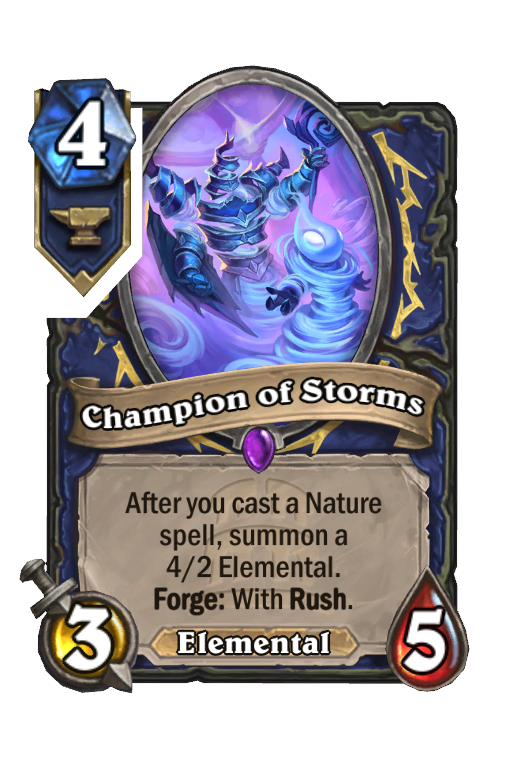 Champion of Storms Hearthstone kártya