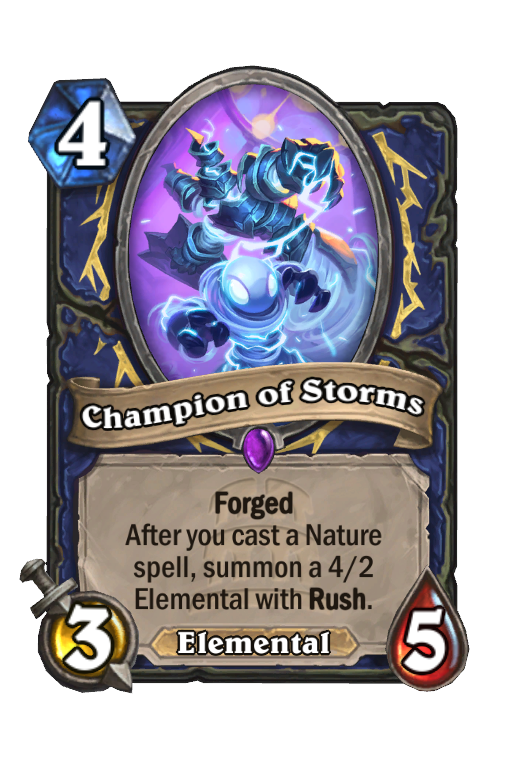Champion of Storms Hearthstone kártya