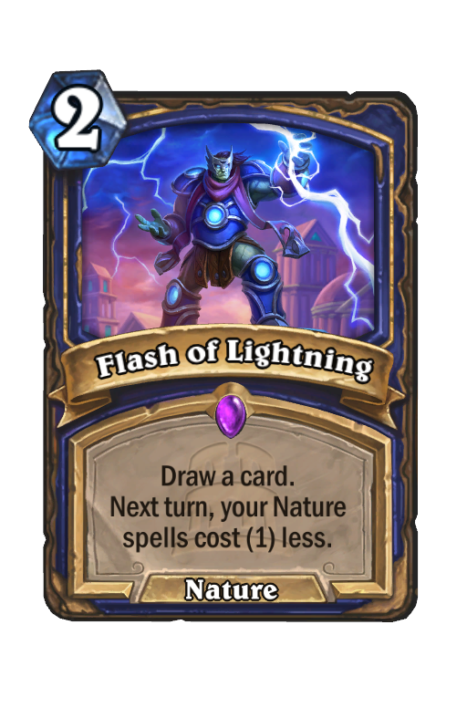 Flash of Lightning Hearthstone kártya