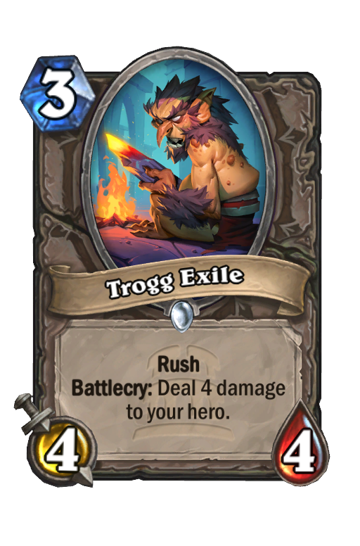 Trogg Exile Hearthstone kártya